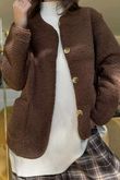 Highland Sherpa Jacket Chocolate /15 =